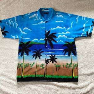 Men’s KOMAN Sport Tropical Hawaiian Shirt, XL